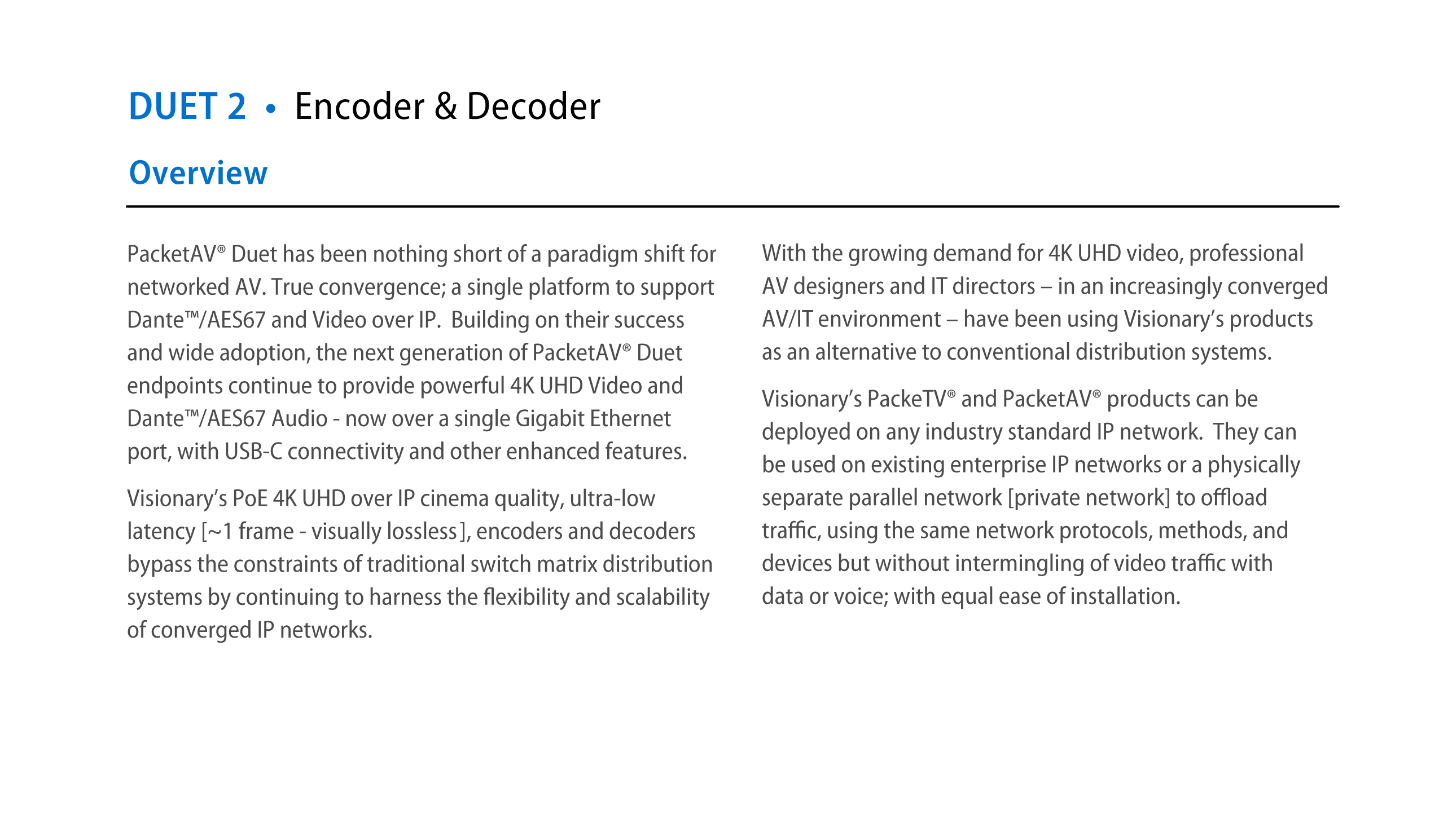 Duet2 Overview